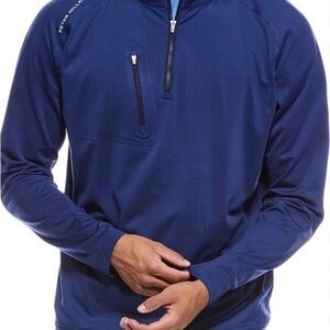 Peter Millar Navy Quarter-Zip Performance Pullover